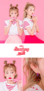 [퀵배송_prime] strawberry milk.딸기에 빠졌어 sleeveless by 츄(chuu) : 여름에도 즐기기 좋은 나시 니트로 상콤해지세요 ♡