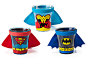 美国代购 DC Comics 超人 蝙蝠侠 小斗篷迷你玻璃杯 水杯