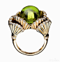 绿色不但代表了活力，也是大自然生命力的象征，绿色的宝石也同样拥有着不一样的魔力。绿色系宝石是很多年轻女孩子们喜欢的宝石颜色，特别是炎炎夏日中，那一抹翠绿仿佛能给人带来一丝的清凉。今天珠宝品玩给大家介绍的是宝诗龙(Boucheron)一些绿宝石色调的首饰，每一件都充满着动感与活力，给人以清新自然之感。