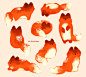 TEA FOX DOODLES :  Thai Tea, Matcha, Vanilla Chai, Honey Milk and Milk Tea Foxes  GIF Doodles     ©  2016 Nadia Kim       Thai Tea Fox                        ...