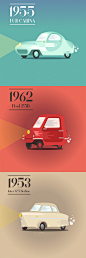 Flat Retro Cars : Flat retro cars created at Adobe Illustrator