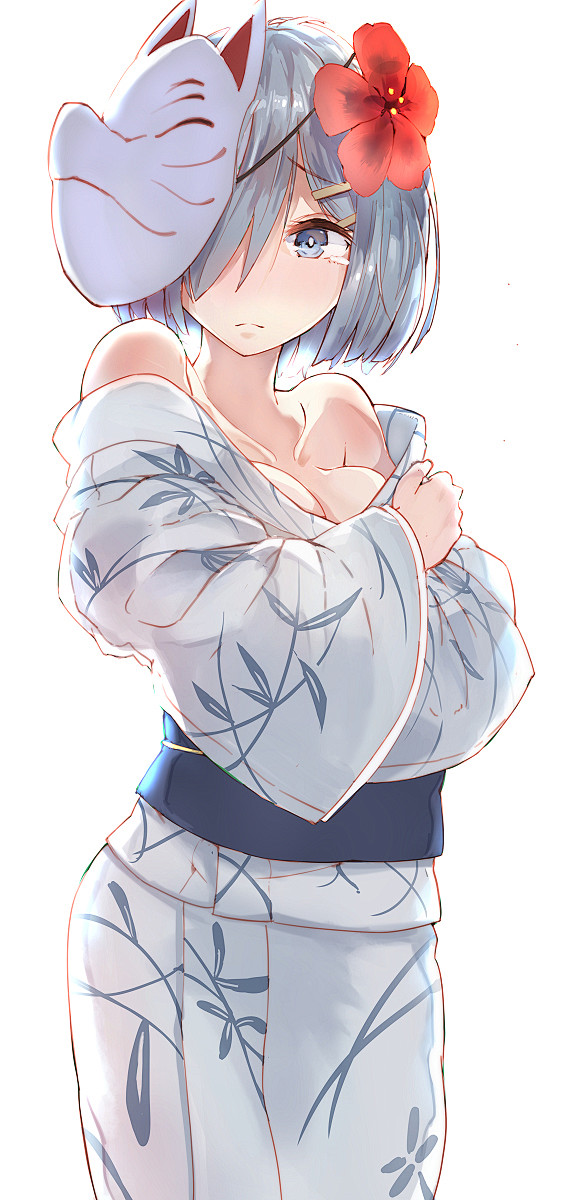 浴衣の浜風ちゃん＞Ｖ＜ [2]