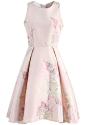 Pink Peony Romance Jacquard Waterfall Dress : Pink florals come together for a gorgeous spring look with this jacquard dress in a lovely waterfall silhouette. 

- Shimmering peony pattern
- Hi-lo hem
- Princess seams
- Concealed back zip closure
- Lined
-