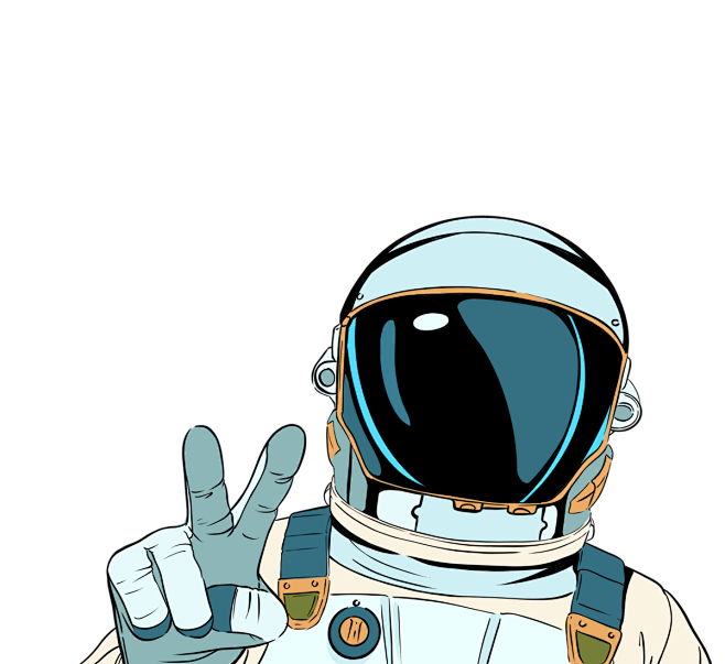 宇航员插画 png