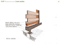 Mobiliario Urbano para el Parque Arvi / Escala Urbana Arquitectura,Detalle panel madera