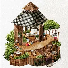 艺术插画 丨 小木屋 . fr.merchantofhappiness ​​​​

#遇见艺术##爱与艺术# ​​​​