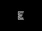 Letter E Monoline Concept Logo