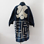 印半纏 藍染 法被 着物 ジャパンヴィンテージ 大正～昭和初期 | FUNS | Hanten Jacket Indigo Kimono Kanji Happi Japan Vintage 20～30s