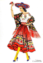 Mexican China Poblana dress.