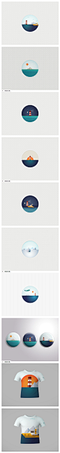 The Big Wide World // Icon set on Behance