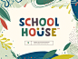 SchoolHouse iphone sketch mark website app identity logo illustration branding icon