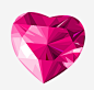 水晶钻石爱心高清素材 爱心 红色 钻石 免抠png 设计图片 免费下载