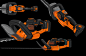 Black and Decker Hedgetrimmer : A new cordless 20v max hedge trimmer, one third of Black and Decker's new POWERCOMMAND outdoor line with control at the touch of the user. This hedge trimmer has the POWERCUT feature to help the user get out of bind at the 