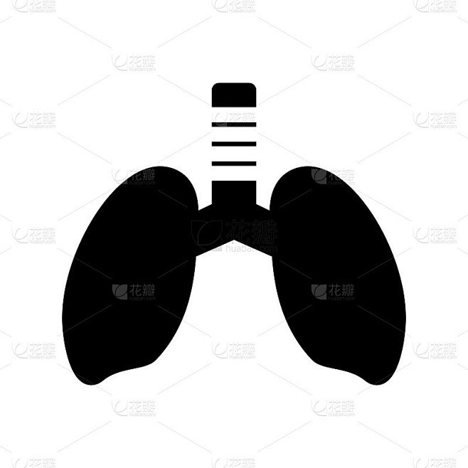 肺图标矢量Logo模板插图