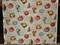 Shell fabric French letters document print travel beach style fabric