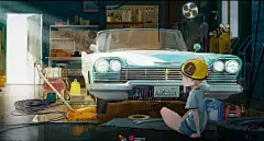 第17届#中国动漫金龙奖##提名作品介绍#
@哑言云二十四 在系列插画《逝去的往日》中留下了对逝去时光的感概。蓝天映衬下的码头、废弃的角落、人来人往十字街头……似乎都在悄悄诉说着那些一去不返的往日。精巧的光影、冷冽的色彩，让列车喷涌的蒸汽、巨轮扬起的水花、清晨湿漉漉的雾气，都清晰可辨。 ​ ​​​​...展开全文c
