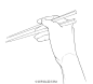手的各种角度姿势 之 拿筷子的手