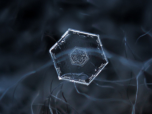 Hexagon 雪花、雪晶摄影 by 设...