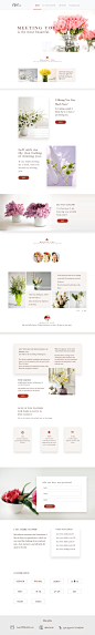 花卉网站设计，花艺网页