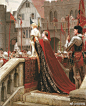 中世纪骑士  艺术家 Edmund Blair Leighton