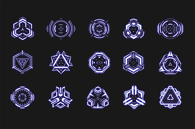 50 sci-fi aim icons ...