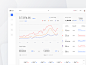 Cryptocurrency Dashboard Concept graph chart blockchain money trading crypto cryptocurrency minimal finance page dash dashboard app design clean interface web ux ui