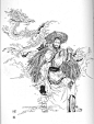48张中国古代历代帝王白描线稿图 皇帝绘画素材图片_www.youyix.com