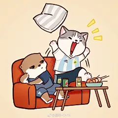 #涂鸦世界杯# 
小水獭和小弗雷看世界杯的四种状态。
最让你印象深刻的是哪一场比赛呢？
#水獭先生##水獭先生的新邻居# 
@微博美学 ​​​​