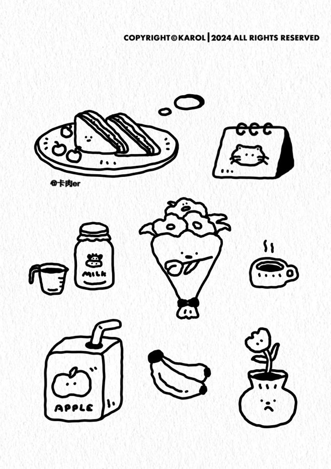 《咖啡店》画点小画✎✐✎✐✎✐ - 小红...