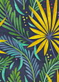 Rain Forest : Tropical floral patterns I did a while ago following the trendy craze :)