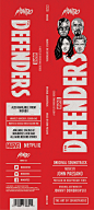 Mondo The Defenders : Mondo Vinyl Packaging for Netflix Original Series: Marvel The Defenders. ADs Mo Shafeek and Rob Jones