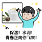手绘分头小哥营销趣味好玩晒产品