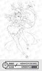 超短裙眼镜少女|临摹|魔法少女|眼镜|圣诞节|线稿-角色原画作品图片素材