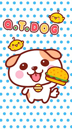 萌萌哒秋田君手机壁纸～秋田君和汉堡