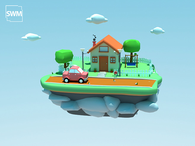 Low Poly - House Env...