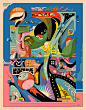 ILLUSTRATION  Character design  surreal psychedelic freestyle Stream of Consciousness abstract lineart Drawing  artwork