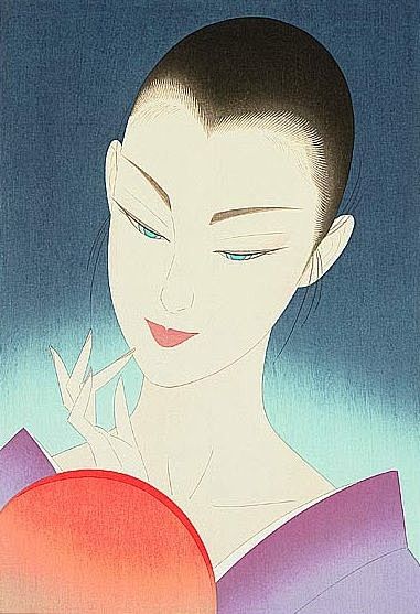 【日本画家鹤田一郎版画作品】