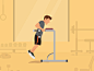  2 gym  dribbble shot