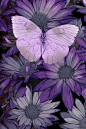 Purple Butterfly Painting  - Purple Butterfly Fine Art Print