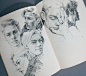 Portrait Drawings by Polina Ishkhanova