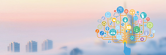 信息科技互联网app客户端banner背景海报banner科技感科技风高科技