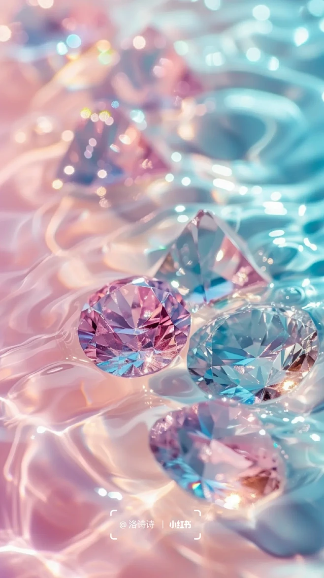 点点设计｜粉蓝钻流动的钻石