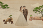 婚纱照与国画的碰撞 没想到这么美