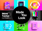 Made You Look | Poster Collection 2017 : Made You Look --01--A self promotional project aswell as a personal challenge where I aim to design a poster a day throughout 2017.The subject is totally random and the only rule is that it can't take longer than 1