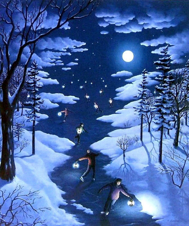 加拿大视觉错觉艺术家Rob Gonsal...