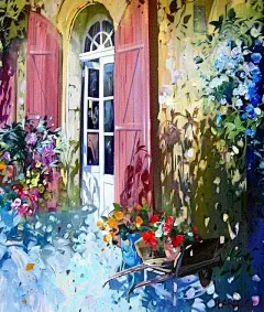 天天漫画网：画家Laurent Parcelier《浪漫时光的水彩风景画》
