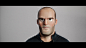 Jason Statham Cartoon, Florian Malchow : Finally a new personal project   It all started with a sketch I did a couple of weeks ago. 
I used 3dsmax for modeling, Substance Painter for texturing, Ornatrix for his hair and V-Ray for rendering.
Cheers