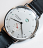 Nomos Glashütte Metro Watch Hands-On - by James Stacey - See more Metro, read about Nomos' daring new in-house assortiment, the "Swing System" - "Nomos is a small German brand that is hell-bent on doing things their own way. They have a uni