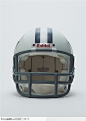 体育用品-正面的橄榄球头盔