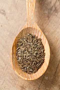 孜然,木制,干燥食品,平视角,印度香料,香菜,马萨拉,木匙,垂直画幅,芳香的